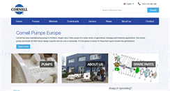 Desktop Screenshot of cornellpumpseurope.com
