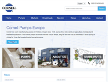 Tablet Screenshot of cornellpumpseurope.com